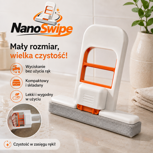 NanoSwipe – Kompaktowy mop ręczny do ekspresowego sprzątania